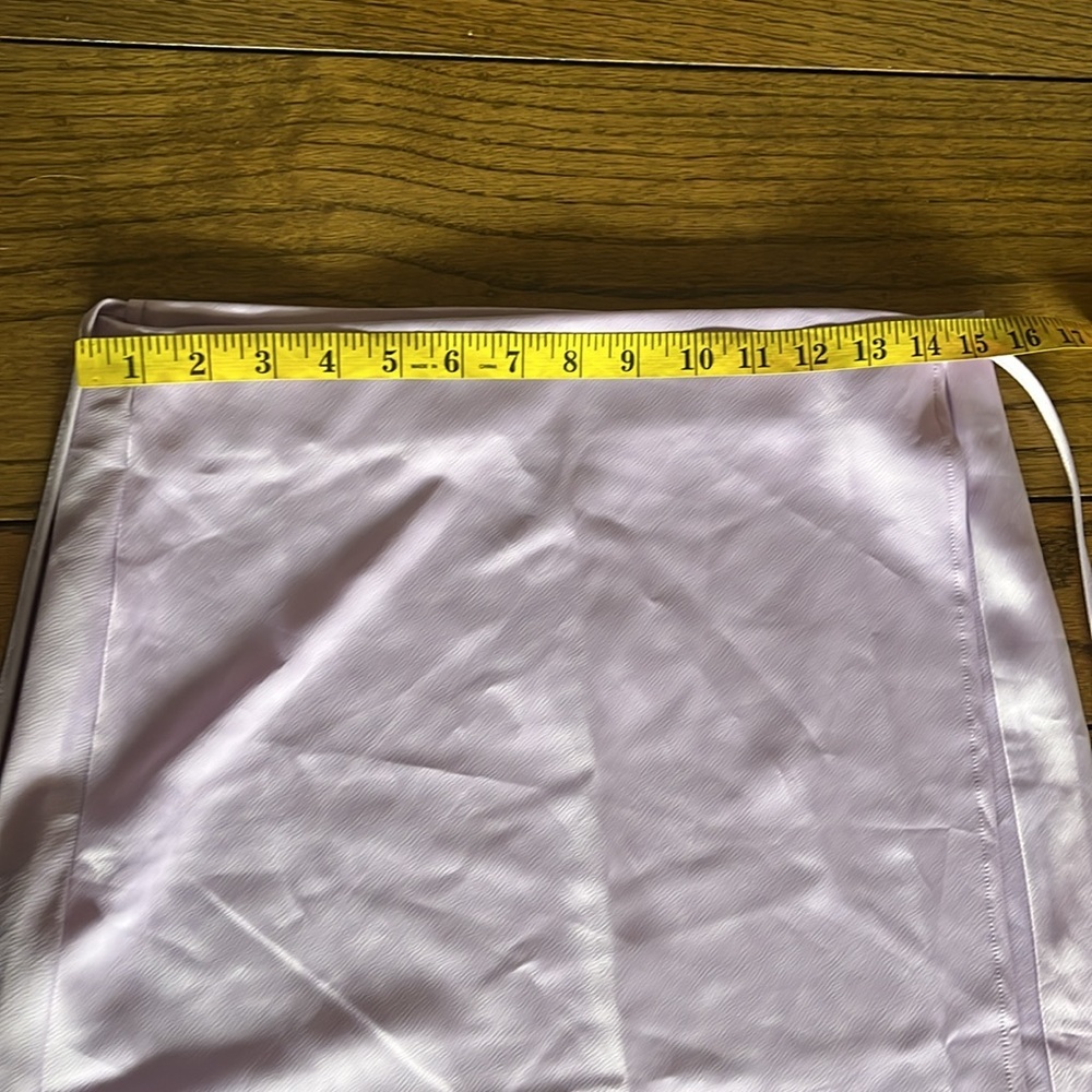 Nasty Gal Lavender Strappy Satin High Waisted Midi Skirt New With Tag Size 10 - Picture 6 of 11